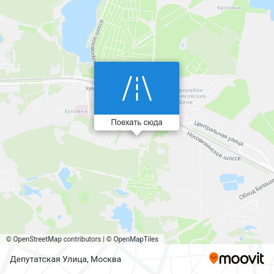 Карта Депутатская Улица