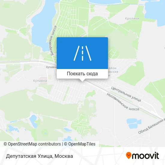 Карта Депутатская Улица