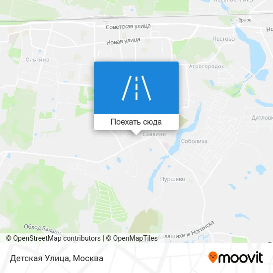 Карта Детская Улица