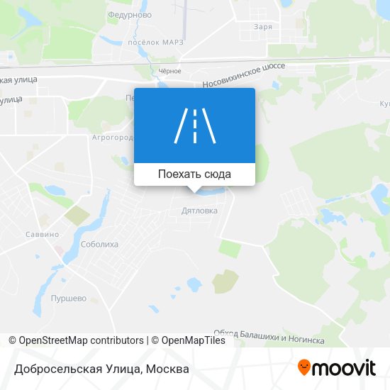 Карта Добросельская Улица