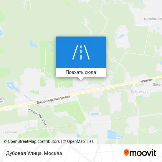 Карта Дубовая Улица