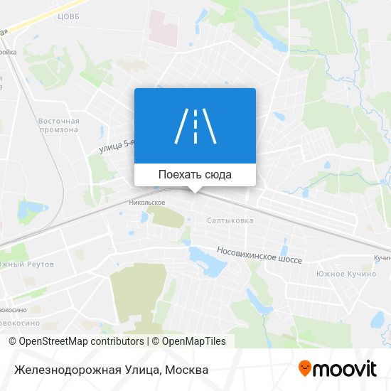 Карта Железнодорожная Улица