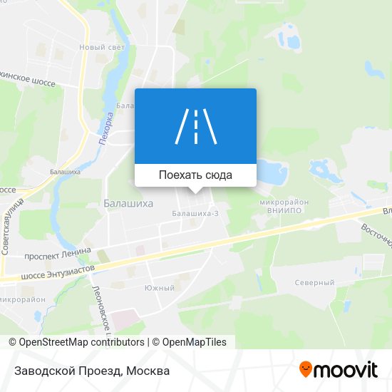 Карта Заводской Проезд