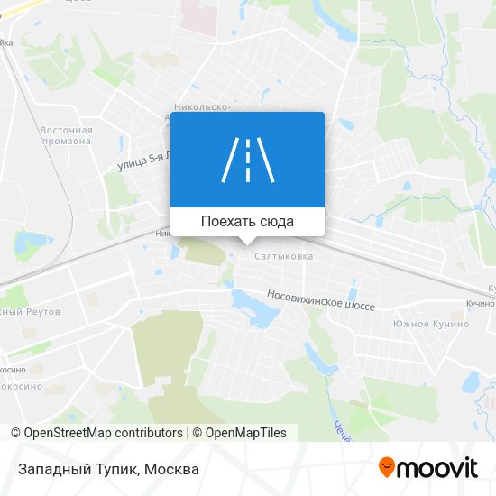 Карта Западный Тупик