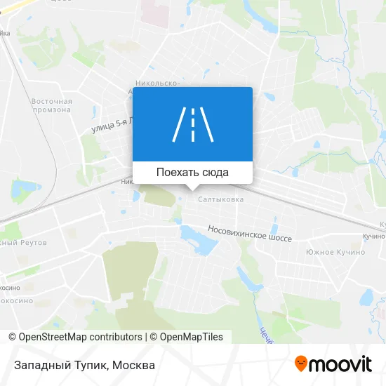 Карта Западный Тупик