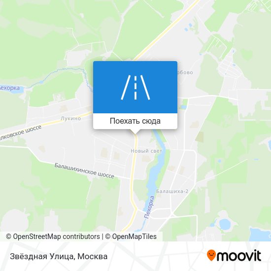 Карта Звёздная Улица