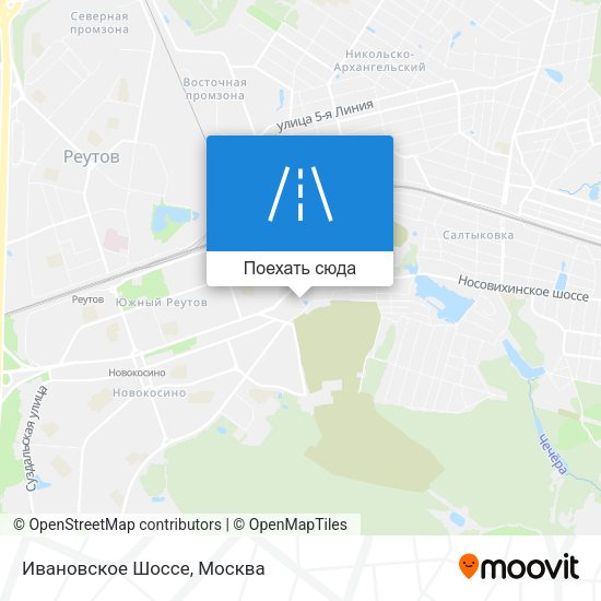 Карта Ивановское Шоссе