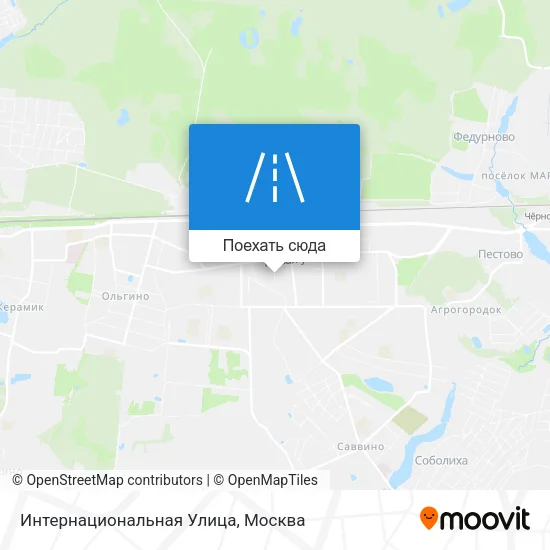 Карта Интернациональная Улица