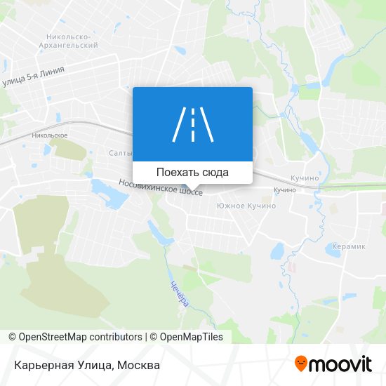 Карта Карьерная Улица