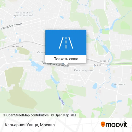 Карта Карьерная Улица