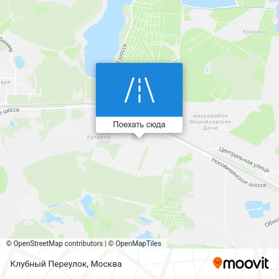 Карта Клубный Переулок