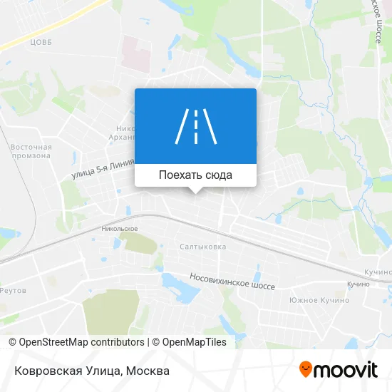Карта Ковровская Улица