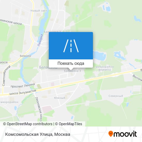 Карта Комсомольская Улица