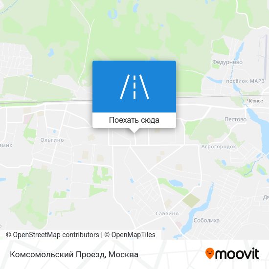 Карта Комсомольский Проезд