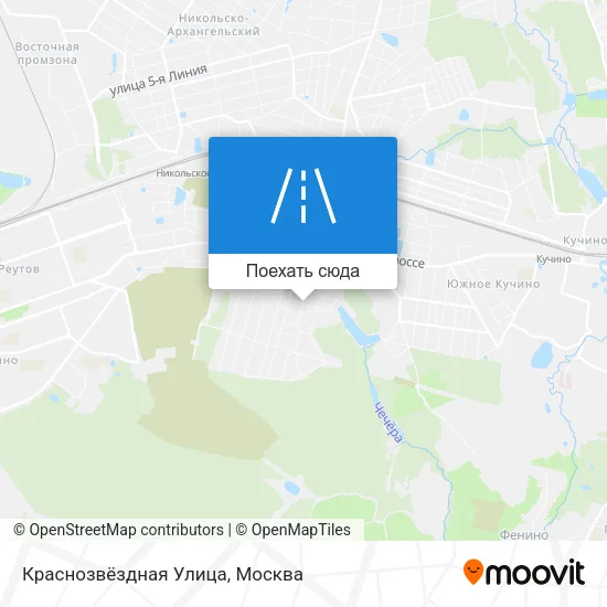 Карта Краснозвёздная Улица