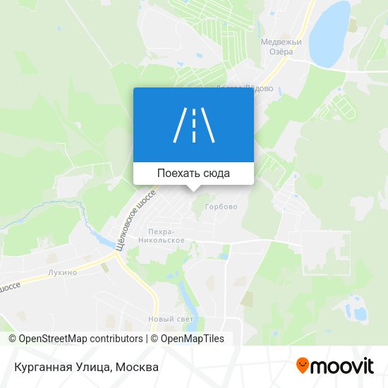Карта Курганная Улица