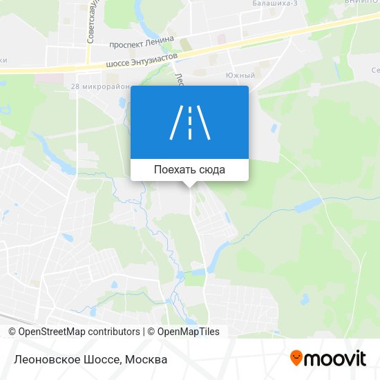 Карта Леоновское Шоссе