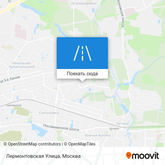 Карта Лермонтовская Улица