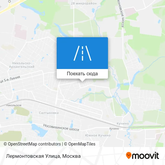 Карта Лермонтовская Улица