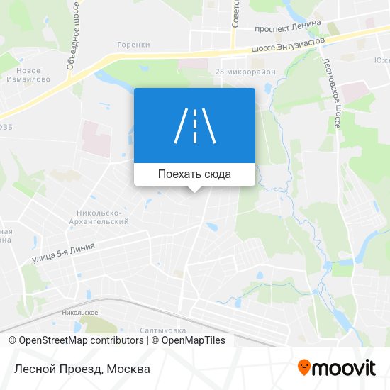 Карта Лесной Проезд