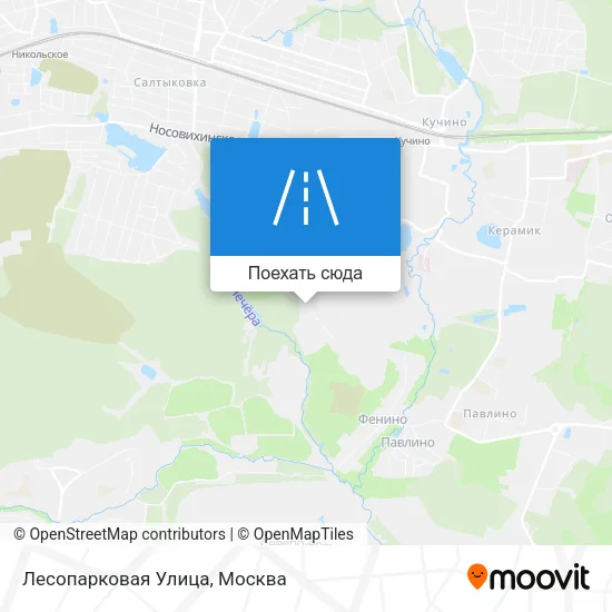 Карта Лесопарковая Улица
