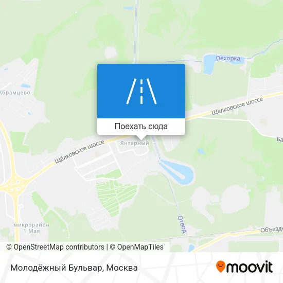 Карта Молодёжный Бульвар