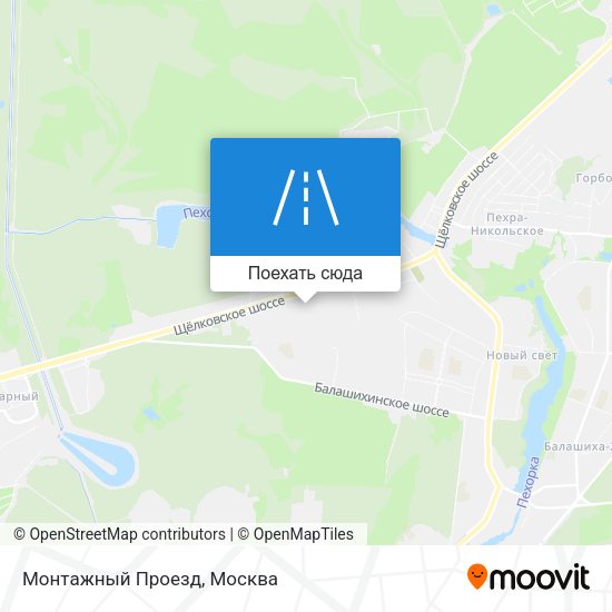 Карта Монтажный Проезд