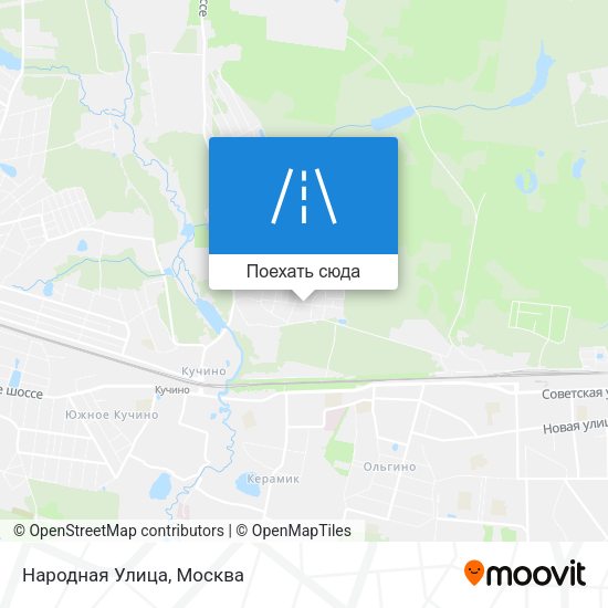 Карта Народная Улица