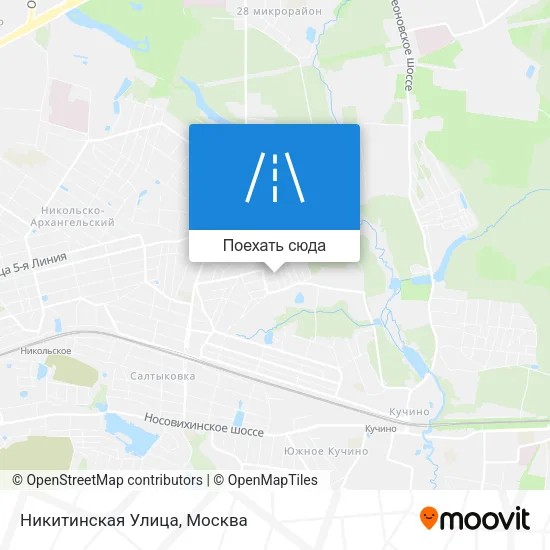Карта Никитинская Улица