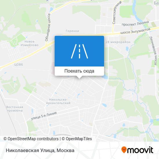 Карта Николаевская Улица