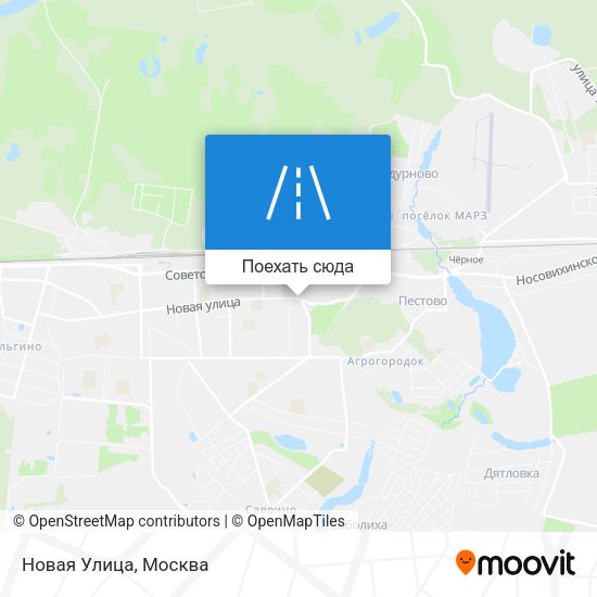 Карта Новая Улица