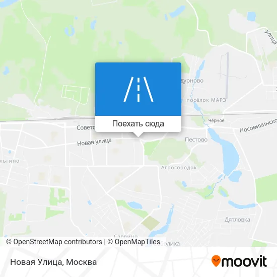 Карта Новая Улица
