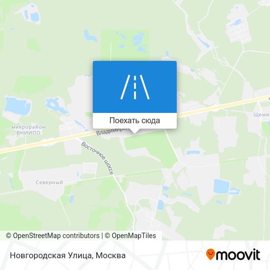 Карта Новгородская Улица