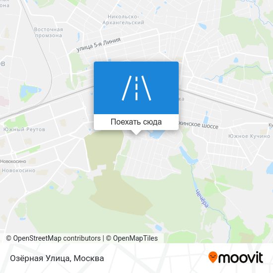 Карта Озёрная Улица