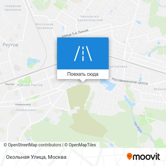 Карта Окольная Улица
