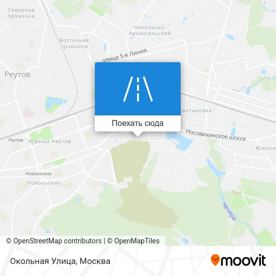 Карта Окольная Улица
