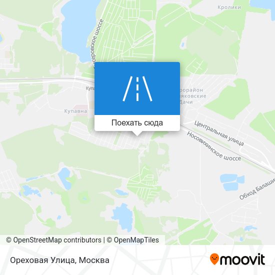 Карта Ореховая Улица