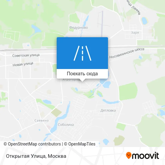 Карта Открытая Улица