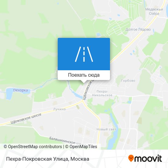 Карта Пехра-Покровская Улица