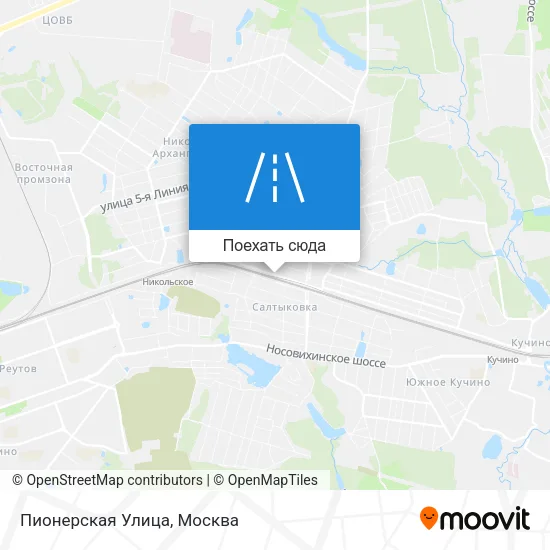Карта Пионерская Улица