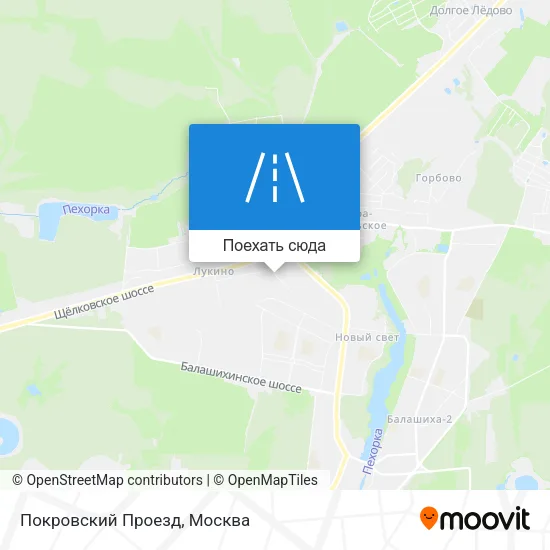 Карта Покровский Проезд