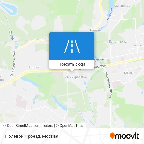 Карта Полевой Проезд