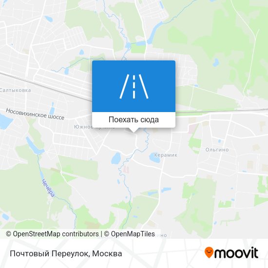 Карта Почтовый Переулок