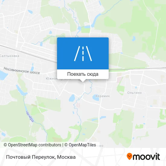 Карта Почтовый Переулок