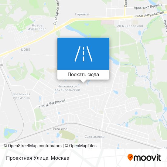 Карта Проектная Улица