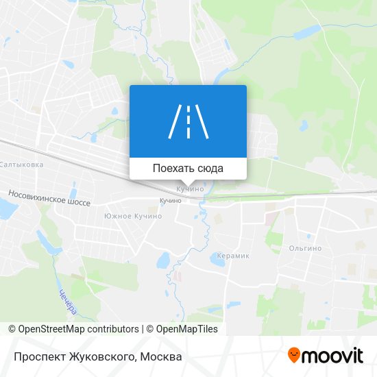 Карта Проспект Жуковского