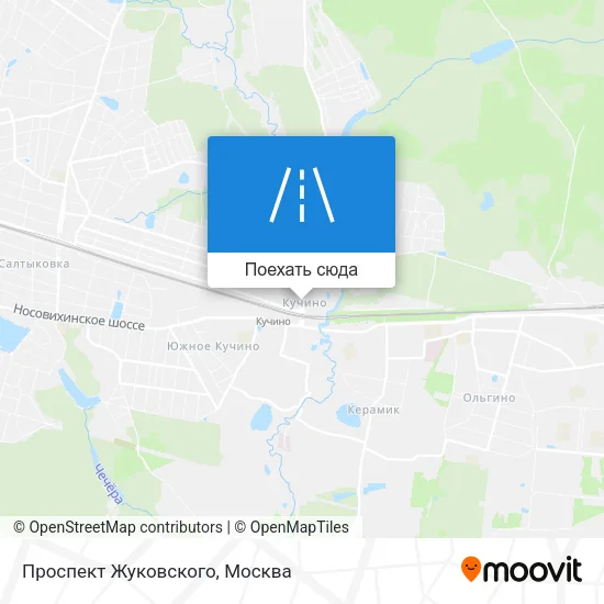 Карта Проспект Жуковского