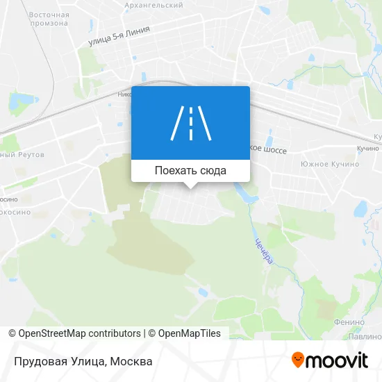 Карта Прудовая Улица
