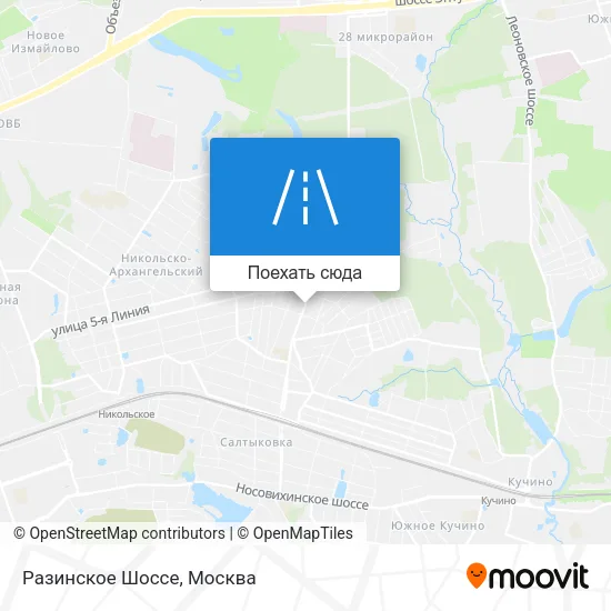 Карта Разинское Шоссе