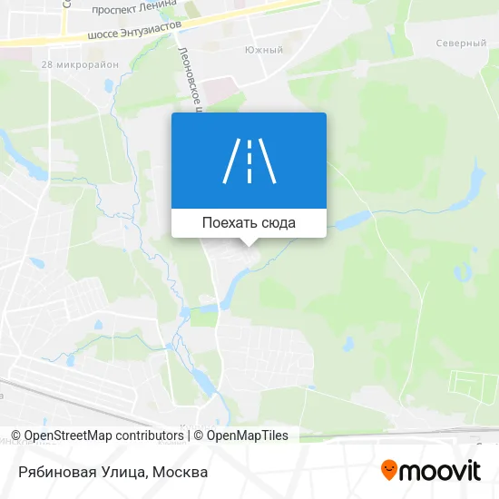 Карта Рябиновая Улица
